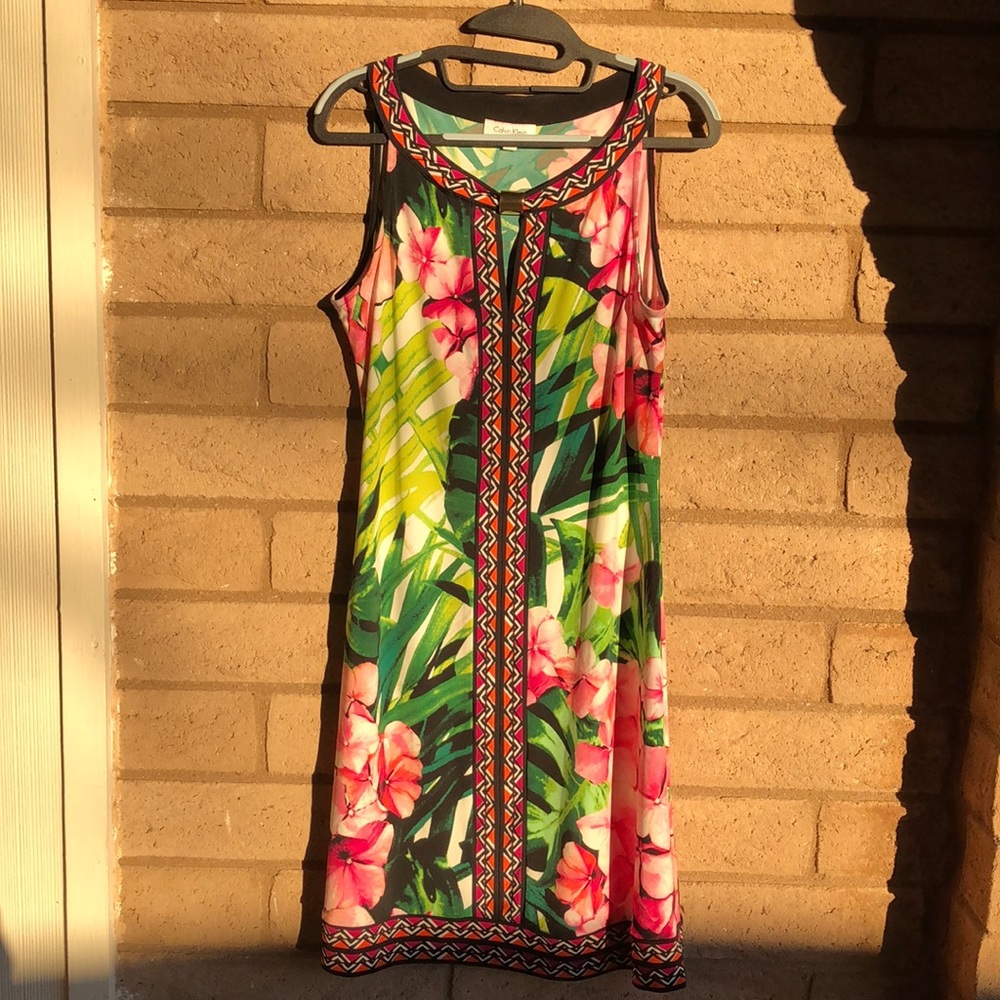 Calvin Klein Dress - Hawaiian Motif